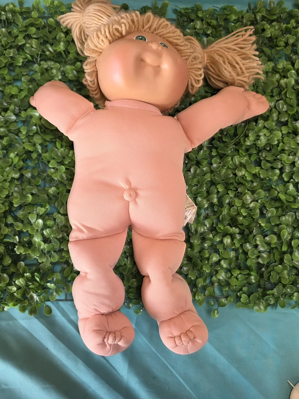 Vintage 1982 Cabbage Patch Kid Doll Red Gingham Outfit & Papers